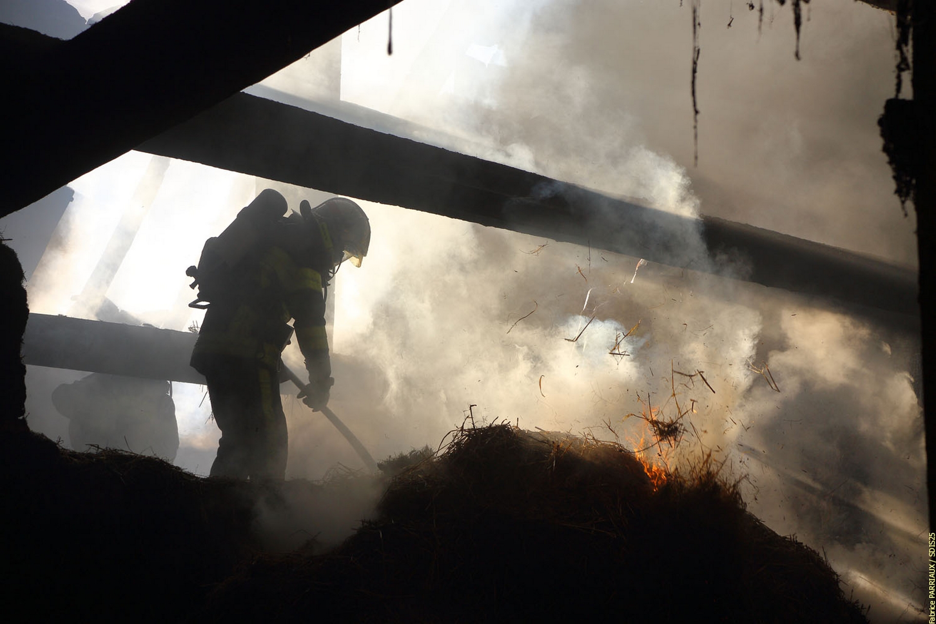 Feu de bâtiment agricole 26/02/2019